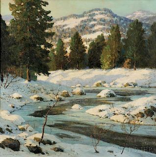 Walter Koeniger (American, 1881-1943)      Stream in Winter