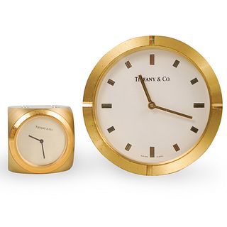 (2 Pc) Tiffany & Co. Desk Clocks