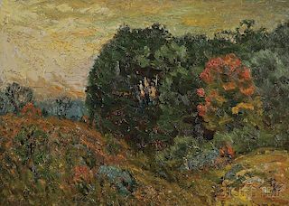 John Joseph Enneking (American, 1841-1916)      Early Fall Landscape