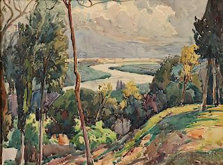 William Lester Stevens (American, 1888-1969)      The Winding River
