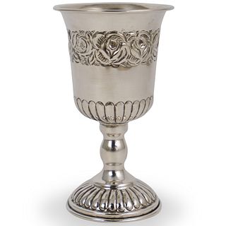 800 Silver Repousse Wine Cup