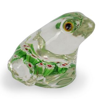 Millefiori Art Glass Frog