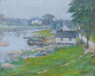 Roswell Stone Hill (American, 1861-1907)      Quiet Harbor