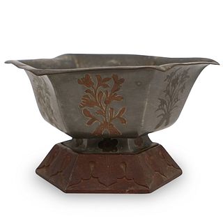 Chinese Hexagonal Metal Bowl