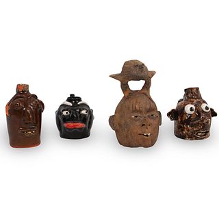 (4 Pc) Figural Jug Collection