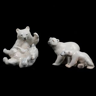 (3 Pc) Lot of Porcelain Polar Bears