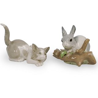 (2 Pc) Lladro & Porcelain Figurines