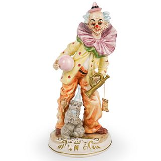 Capodimonte Porcelain Clown Figure