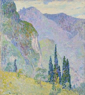 George Loftus Noyes (American, 1864-1954)      Mountain of Como
