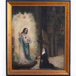 19th Ct. Religious Oil On Canvas Painting