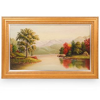Landscape Oil On CanvasÂ