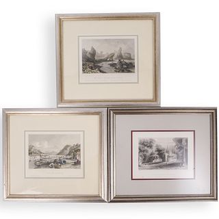 (3Pc) Framed Etchings