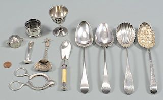 11 Sterling and plated table items inc. Chawner