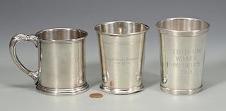 Group of 3 Sterling Silver Cups