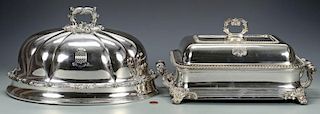 Two William IV Plated Serving Items