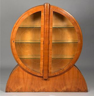 Art Deco Circular Display Cabinet