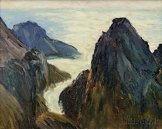 Milton Avery (American, 1885-1965)      Rock Bound Coast