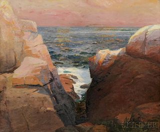 Frank Knox Morton Rehn (American, 1848-1914)      Rocky Coast