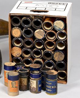 Lot of Blue Amberol Cylinder Records