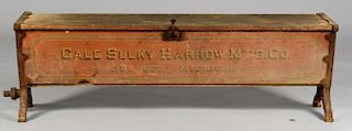 Hoosier Seed Drill Painted Advertising Bench