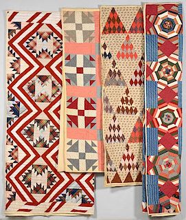 4 East TN Pieced Cotton Quilts