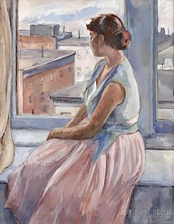 Tosca Olinsky (American, 1909-1984)      Girl at the Window