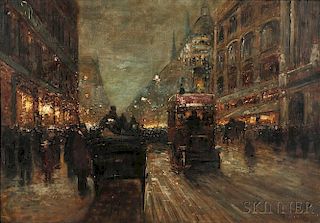 Rudolf Plessner (German, b. 1889)      Oxford Street, London