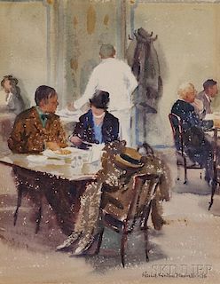 Félicie Waldo Howell (American, 1897-1968)      Restaurant Interior