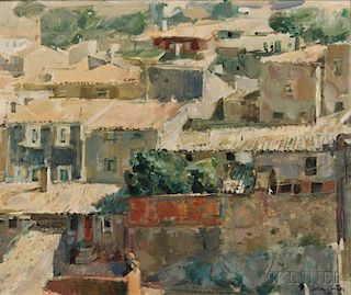 Julian Grau Santos (Spanish, b. 1937)      Rooftops