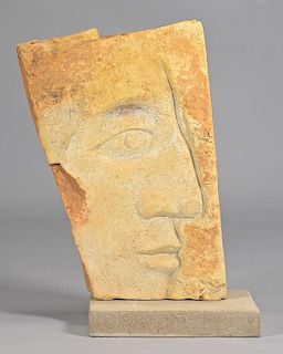 David Day, Large Stone Face Sculpture