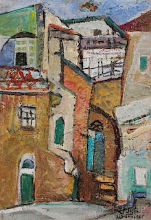 Yaacov Eisenscher (Israeli, 1896-1980)      Village View