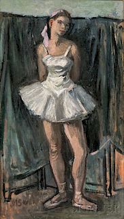 Moses Soyer (American, 1899-1974)      Standing Dancer