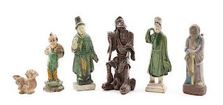 * A Group of Chinese Decorative Articles Height of tallest 8 inches.