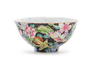 A Chinese Mille Fleurs Bowl Diameter 4 1/4 inches.