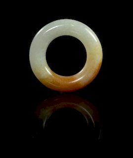 * A Jade Ring Diameter 1 1/4 inches.