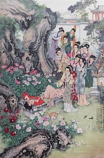 Attributed to Huang Jun, (1914-2011), Hong Lou Meng(Dream of the Red Chamber)