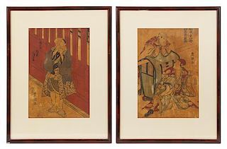 * Utagawa Toyokuni, (1769-1825), Male Figures