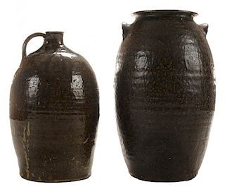 Catawba Valley Stoneware Jug and Jar