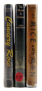 Three John Steinbeck books