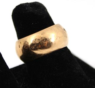 Vintage 18K Yellow Gold Hammered Ring