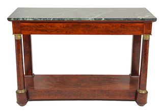 French Empire Style Marble Top Console Table