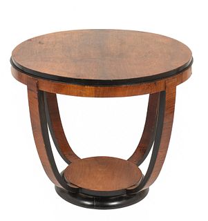 Biedermeier Style Round Top Side Table