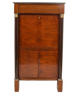 French Empire Style Drop Front Secretary Cabinet