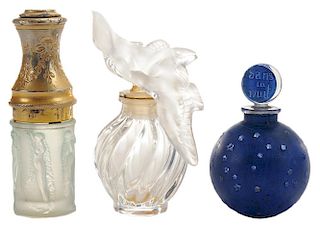 Three Lalique Perfume Bottles