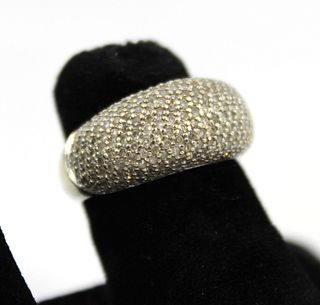 William Travis 14K Gold and Faux-Diamond  Ring