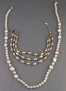 Miriam Haskell Faux Pearl Necklaces, 2