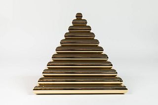 Vintage Brass Pyramid Box
