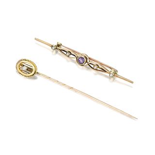 Faberge Antique Stick Pin and Pin