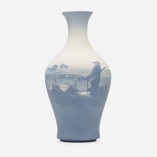 Sallie Toohey for Rookwood Pottery, experimental Aerial Blue vase