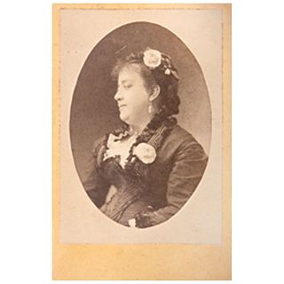 UNIDENTIFIED PHOTOGRAPHER, Ángela Peralta ca. 1881.